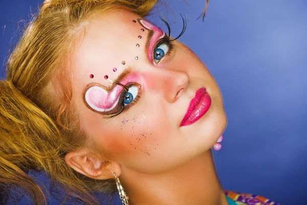 Party-Make-up — Stockfoto
