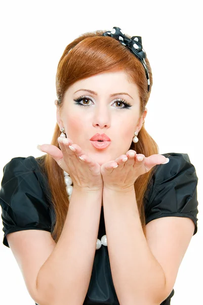 Blowing kisses — Stock Photo, Image