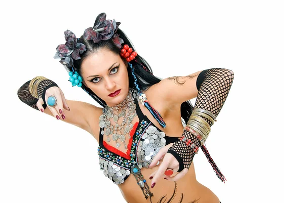 Encantadora bailarina tribal —  Fotos de Stock