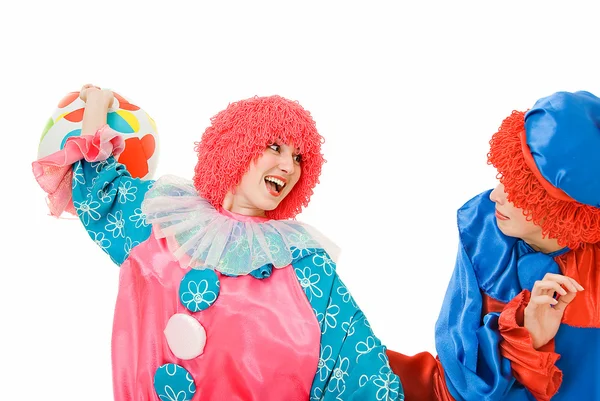 Игра в клоунов — стоковое фото