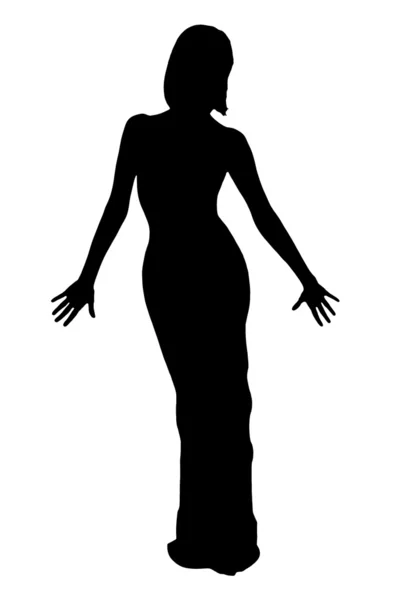 Dancers silhouette — Stock Photo, Image