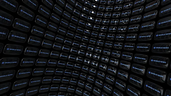 Matrix van tv CRT-beeldschermen — Stockfoto