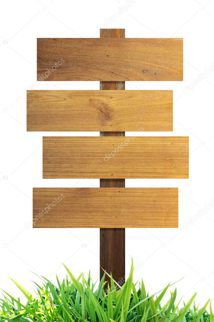 Wood sign