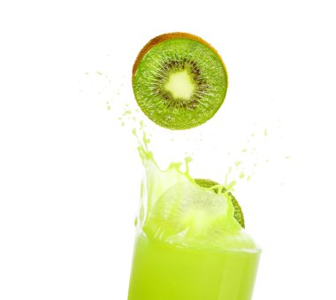 Fresh kiwi juice clipart