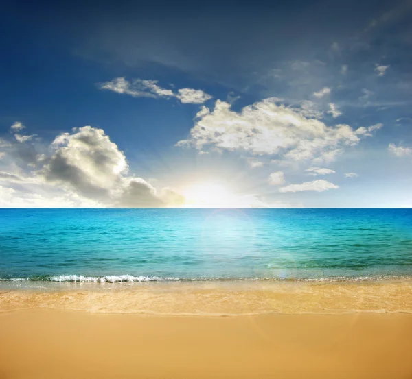 Beach , tropical a sea — Stock Photo, Image