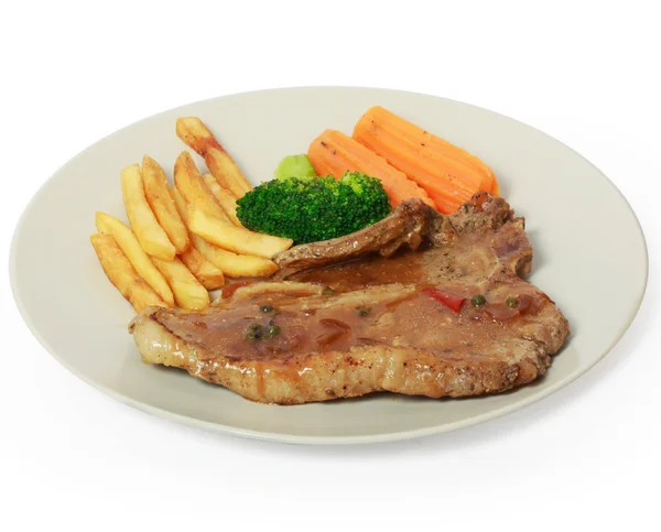 Šťavnatý steak — Stock fotografie