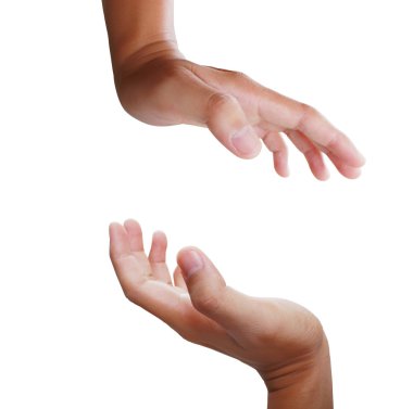 Two hands clipart