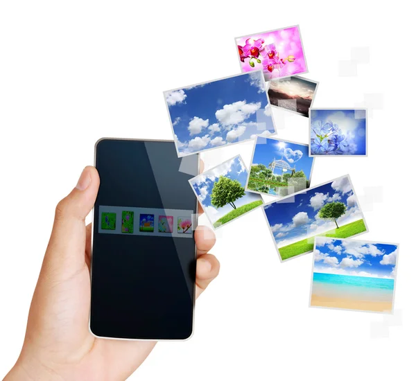 Touchscreen mobiele telefoon — Stockfoto