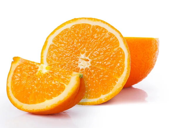 Pomarańczowy na białym tle — Zdjęcie stockowe