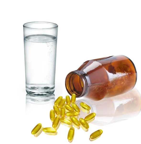 stock image Yellow pill Vitamin