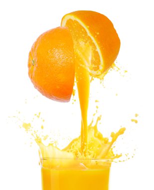 Orange juice clipart