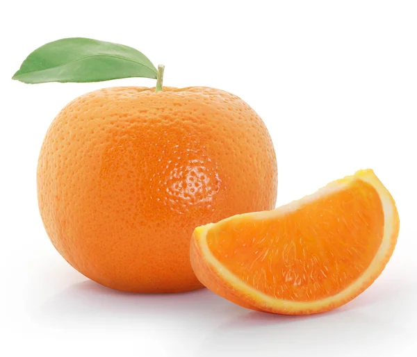 Arancione su sfondo bianco — Foto Stock