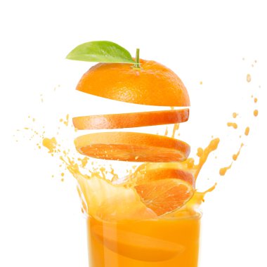 Orange juice clipart