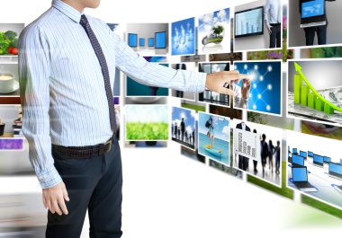 Businessmen and Reaching images streaming clipart