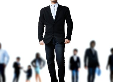 Attractive business and leaders clipart