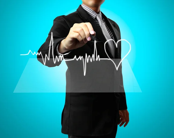 Drawing health, heart — Stock Photo, Image