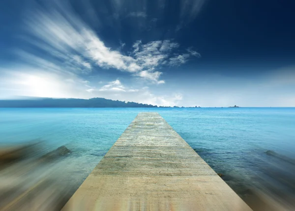 美しい海の桟橋 — ストック写真