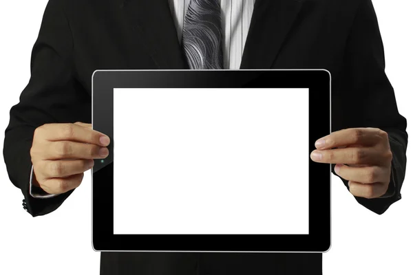 Tablet in hand — Stock Photo, Image