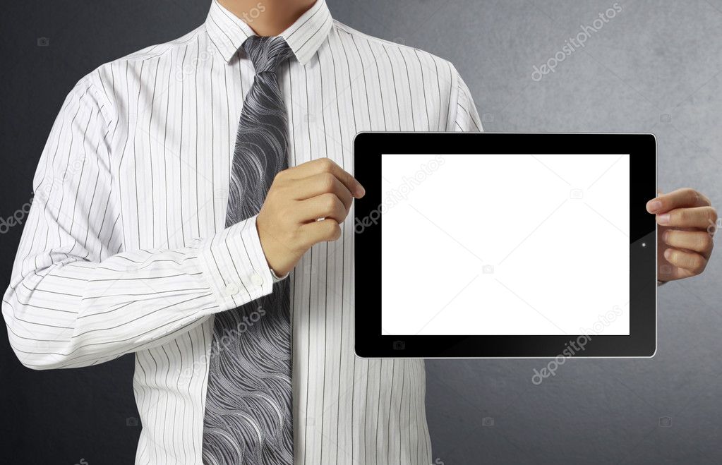 Touch- tablet in hand