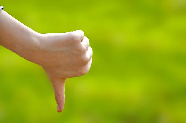Gesture by a hand - it is bad — Stock Photo, Image