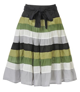 Striped skirt clipart