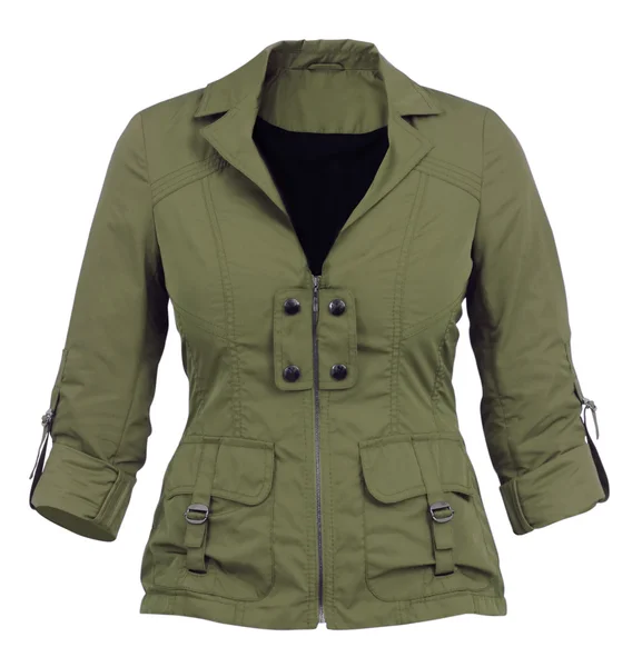 Zelený kabát — Stock fotografie
