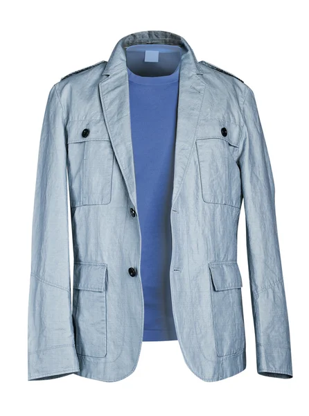 Голубая куртка — стоковое фото