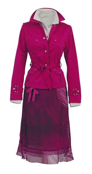 Rózsaszín női kabát — Stock Fotó