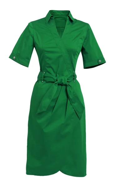 Зелену сукню — стокове фото