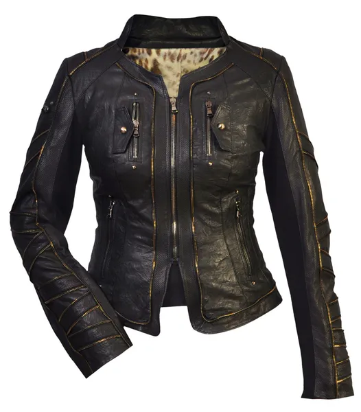 Women leather jacket — Stock Photo, Image