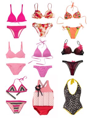 Swimsuit collection clipart