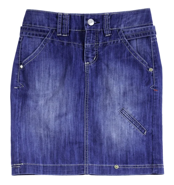 Blue jeans skirt — Stock Photo, Image