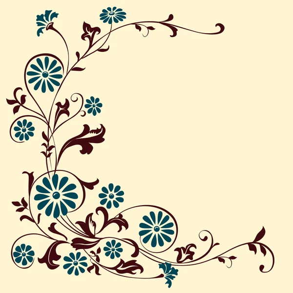 Vektorelement för design blommor och ornament blommig. — Stock vektor