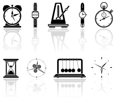 Time icons clipart