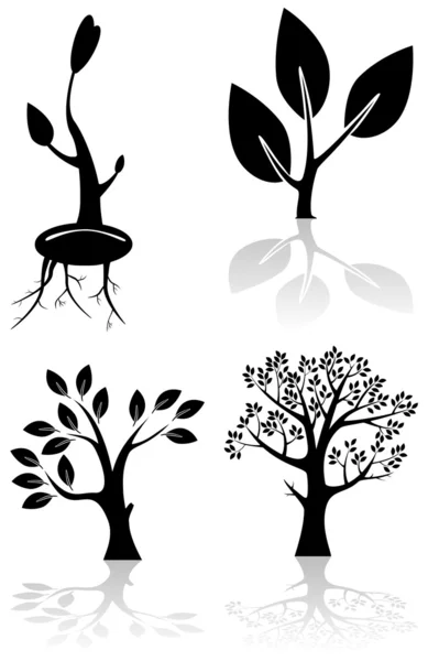 Дерево іконки — стоковий вектор