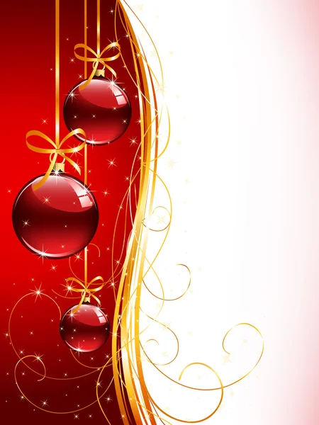 Roter weihnachtlicher Hintergrund — Stockvektor