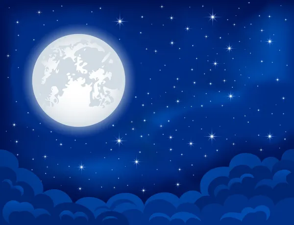 Lumière de la lune — Image vectorielle