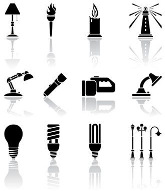 Lights icons clipart