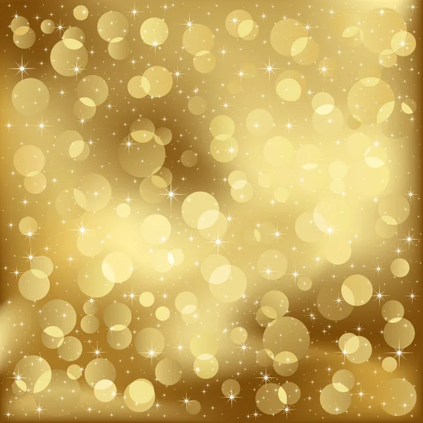 Zlatá rozmazané světla — Stockový vektor