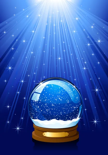 Magic Snow globe — Stock Vector