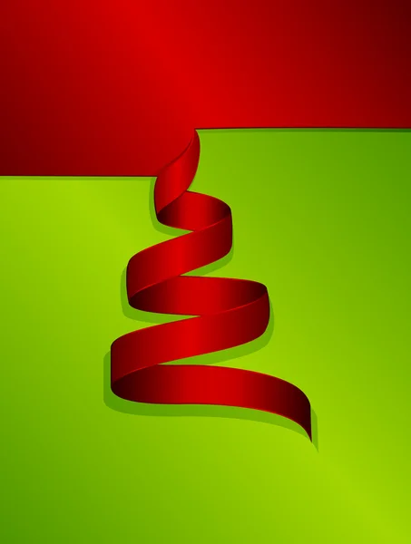 Weihnachtsbaum aus Papier — Stockvektor