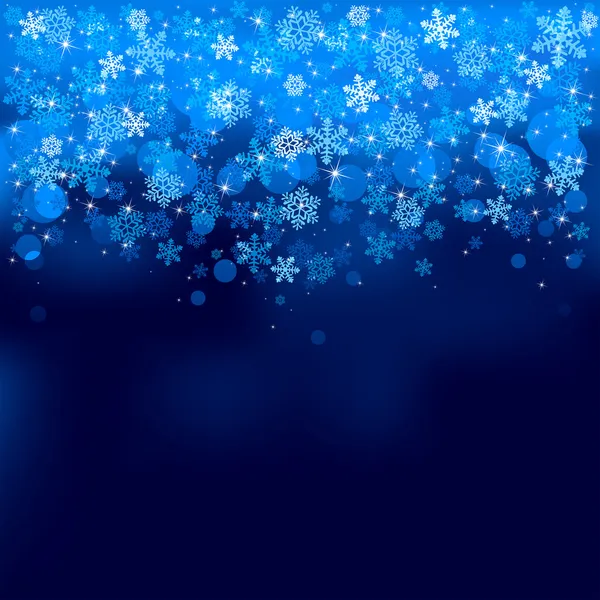 Chute de flocons de neige — Image vectorielle