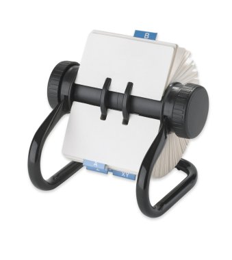 Rolodex rotary card address desk organiser clipart