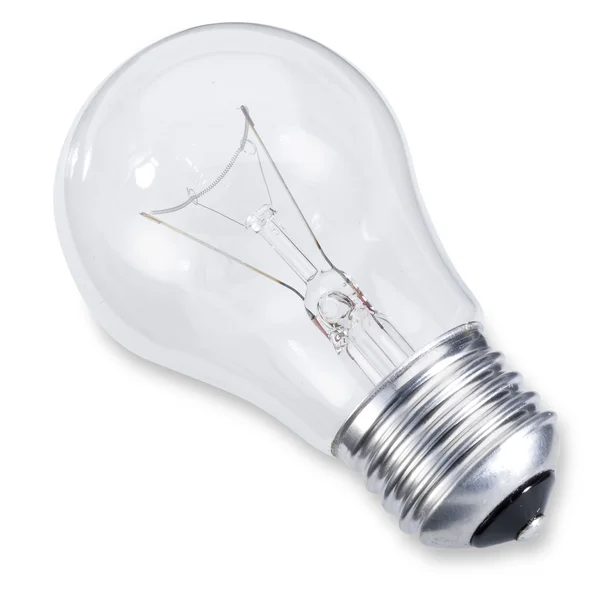 stock image Edison screw light bulb isolated on white with clipping path