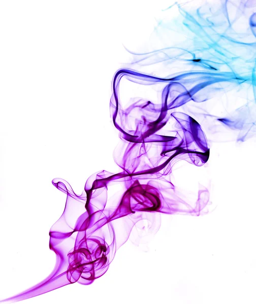 Abstraktní barevné pozadí s skutečné kouře — Stock fotografie