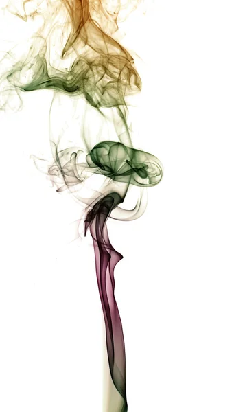 用真正的烟雾的抽象炫彩背景 — 图库照片