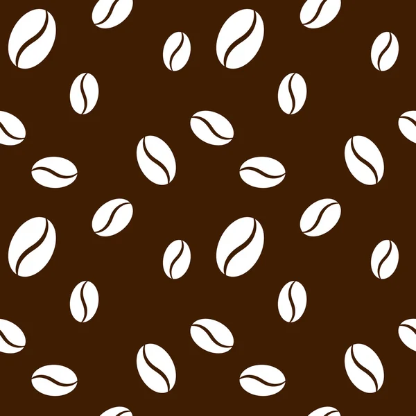 Seamless coffee beans background — Stock Vector