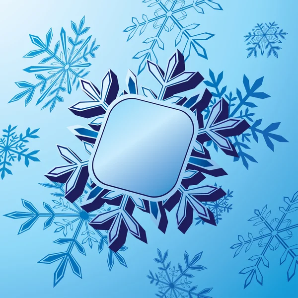 Bannière de flocon de neige — Image vectorielle