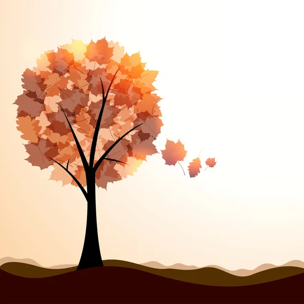 Paysage d'automne artistique — Image vectorielle