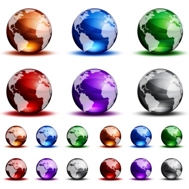 Globes clipart